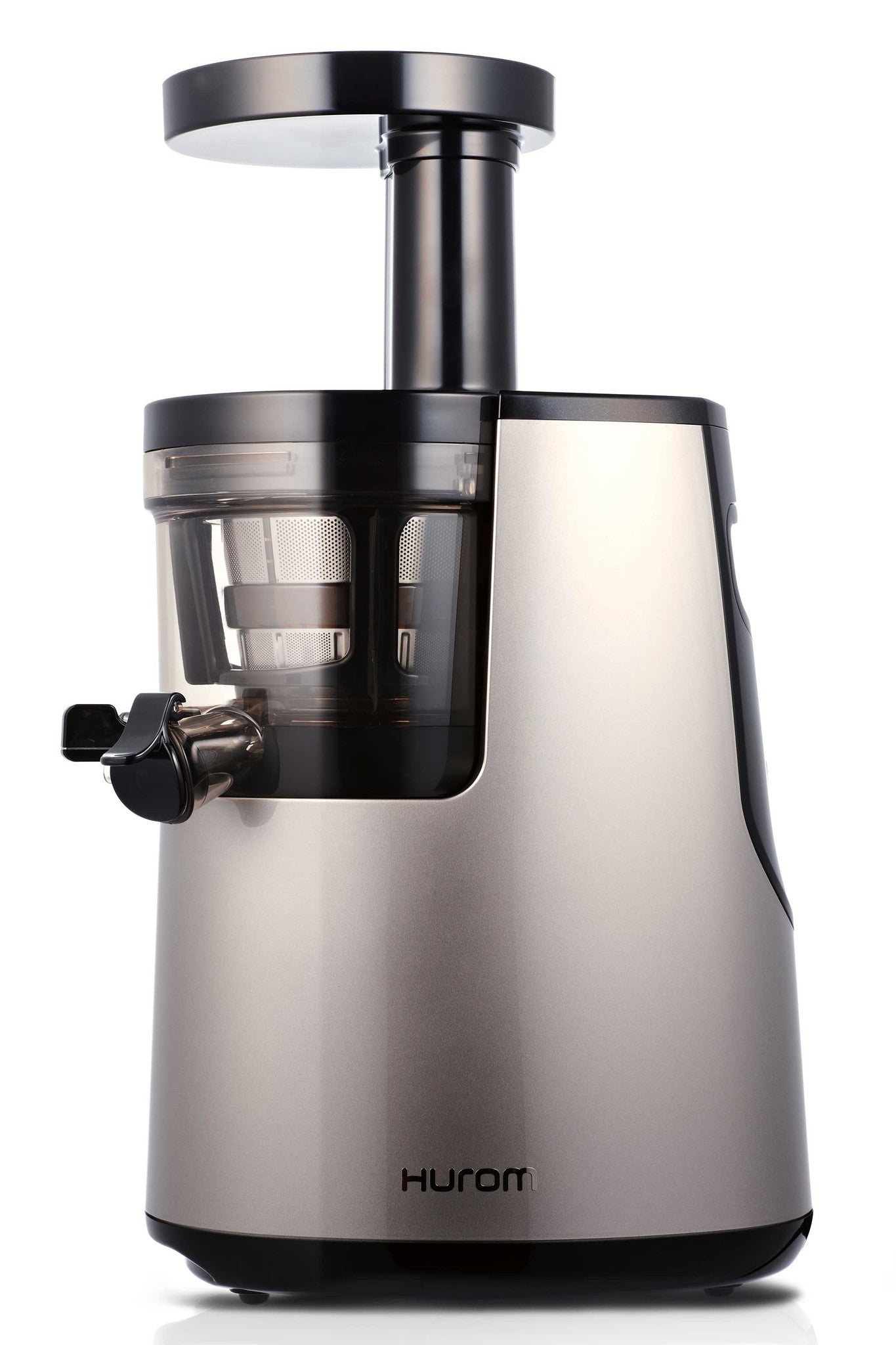 Hurom HH Elite HH-SBB11 Silver vertical slow juicer, exact U.S. manufacturer image