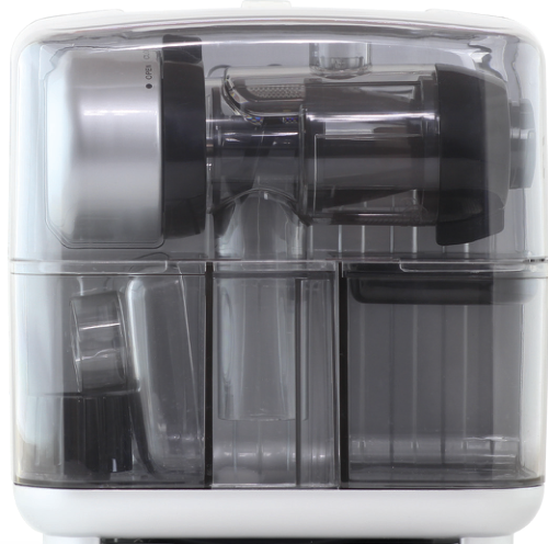 Système nutritionnel et extracteur de jus à froid au format cube Omega JCUBE500, représenté sur la couverture du manuel officiel